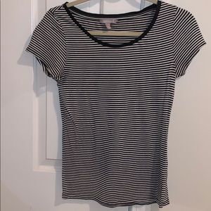 black and white striped shirt